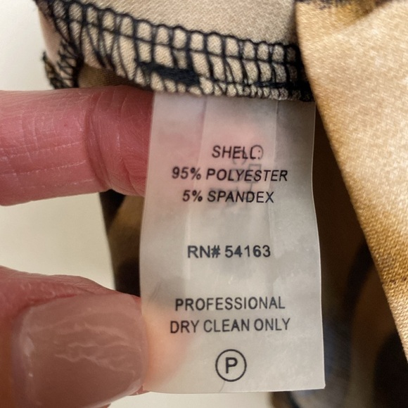 Calvin Klein Dress Womens 4 pull over Office Career Travel animal print slinky - Picture 12 of 12